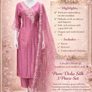 Premium quality dolla silk three piece suit