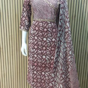 Cotton three piece suit