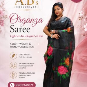 Organza Saree Price Range Rs 1000 to 2700
