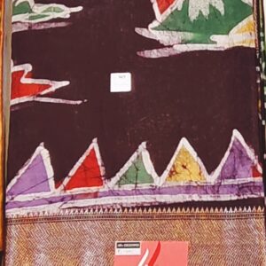 Similar type Maheshwari art silk saree with batik design