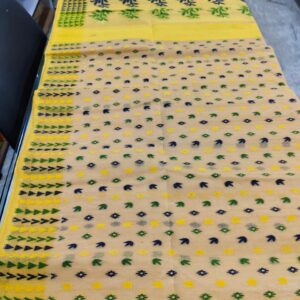Premium quality Semi hard Hand woven Jamdani without blouse piece