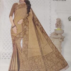 Printed cotton saree