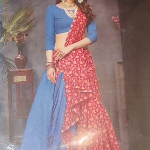 Printed cotton saree