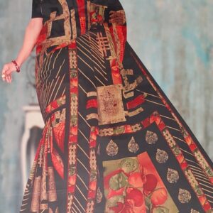 Printed cotton saree