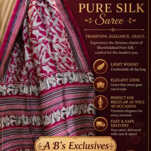 Silk saree (2 ply) without blouse piece