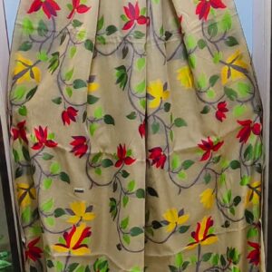 Beautiful machine made Banalata Jamdani saree