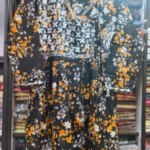 Mal cotton top with Chikankari work