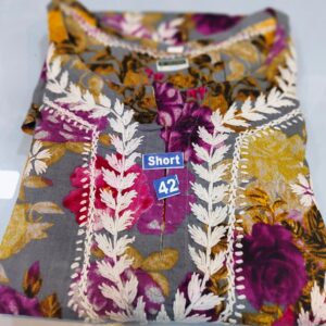 Mal cotton top with Chikankari work