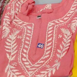 Premium quality Rayon top with Chikankari work