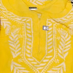 Premium quality Rayon top with Chikankari work