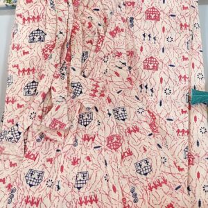 Pure cotton sleeveless nighty with strings