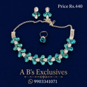 Korean Necklace with Earrings